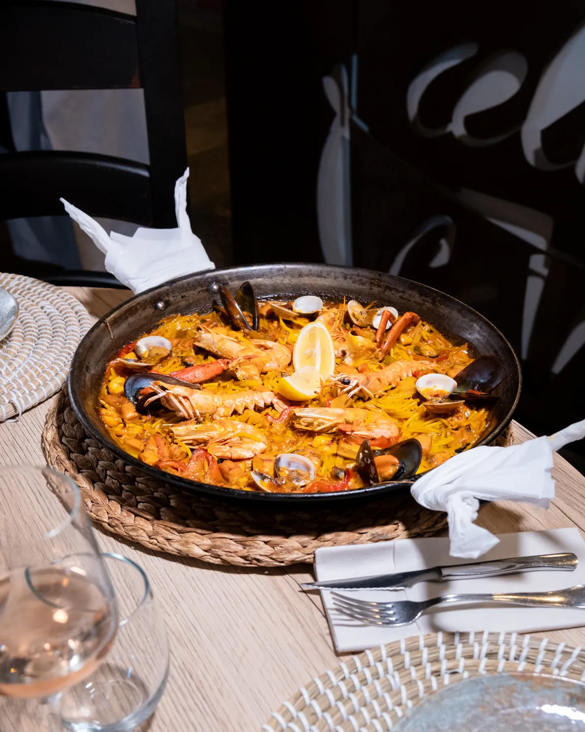 Paella de marisco sin gluten de Can Josep